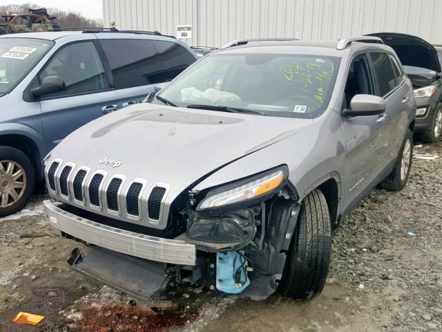 1C4PJMCB8HW537742 - 2017 JEEP CHEROKEE L SILVER photo 2