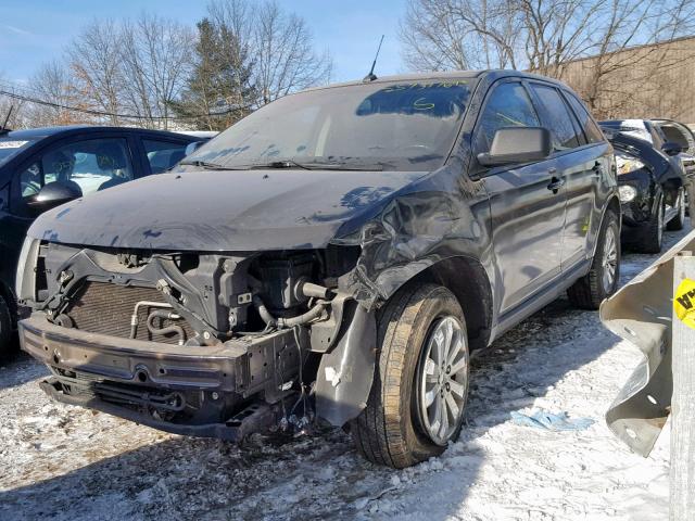 2FMDK4JC2ABA32858 - 2010 FORD EDGE SEL BLACK photo 2