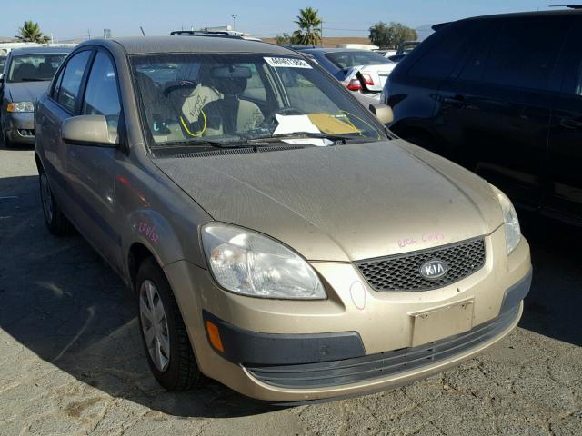 KNADE123176232854 - 2007 KIA RIO BASE BROWN photo 1