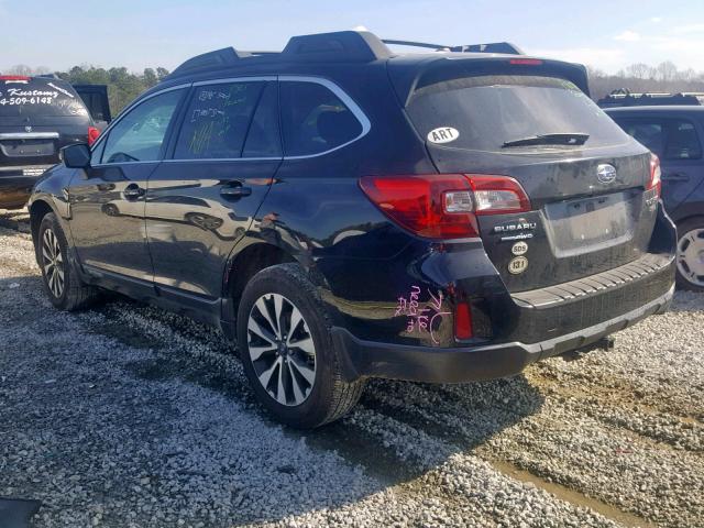 4S4BSEJC9F3207255 - 2015 SUBARU OUTBACK 3. BLACK photo 3