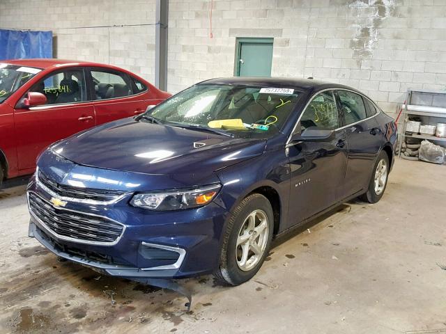 1G1ZB5ST5GF209207 - 2016 CHEVROLET MALIBU LS BLUE photo 2