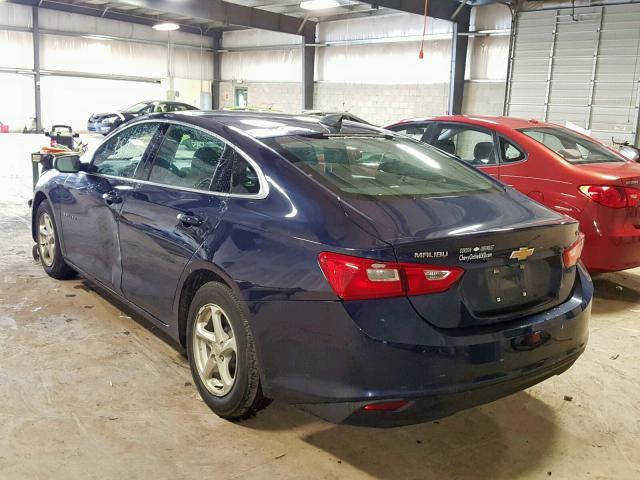 1G1ZB5ST5GF209207 - 2016 CHEVROLET MALIBU LS BLUE photo 3