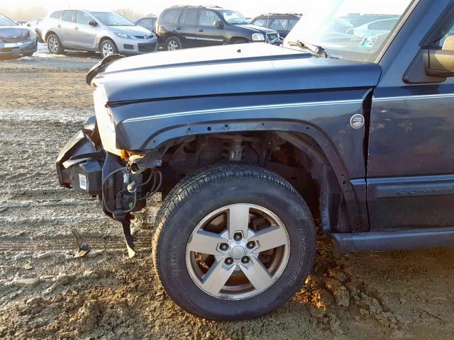 1J8HG48PX7C528346 - 2007 JEEP COMMANDER CHARCOAL photo 9