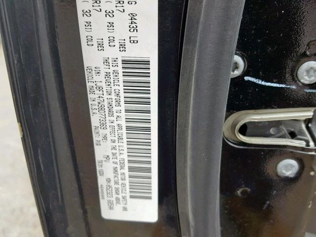 1J8FT47W98D773369 - 2008 JEEP COMPASS SP შავი ფოტო 10