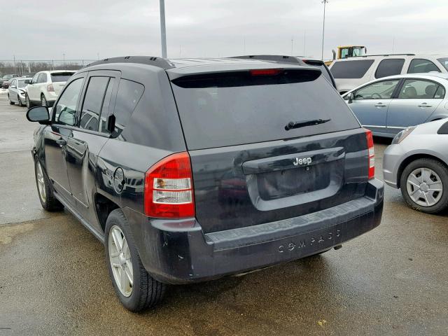 1J8FT47W98D773369 - 2008 JEEP COMPASS SP შავი ფოტო 3