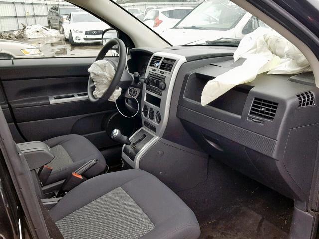 1J8FT47W98D773369 - 2008 JEEP COMPASS SP შავი ფოტო 5