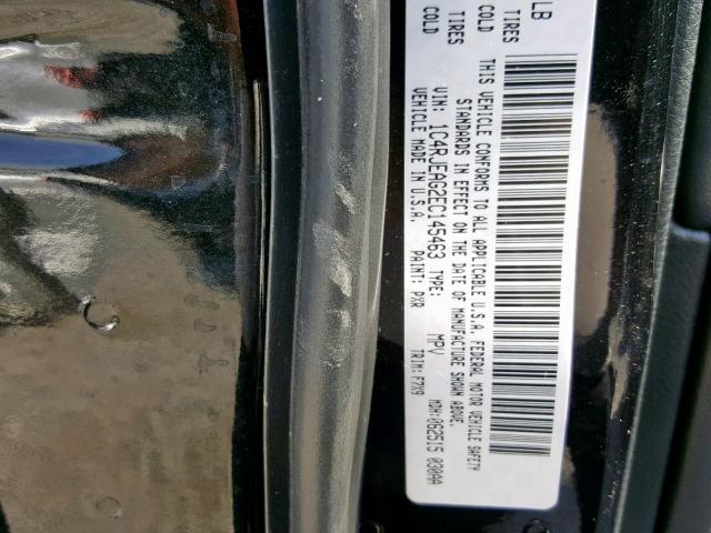 1C4RJEAG2EC145463 - 2014 JEEP GRAND CHER BLACK photo 10