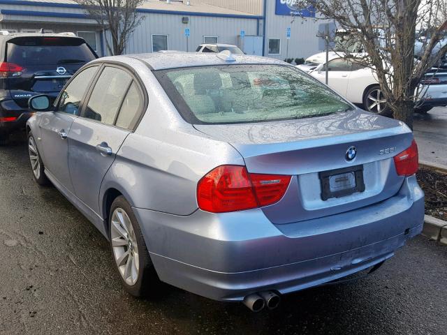 WBAPH5C57BA445230 - 2011 BMW 328 I SULE BLUE photo 3