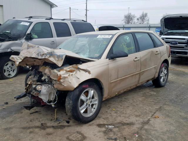 1G1ZT62855F120037 - 2005 CHEVROLET MALIBU MAX BROWN photo 2