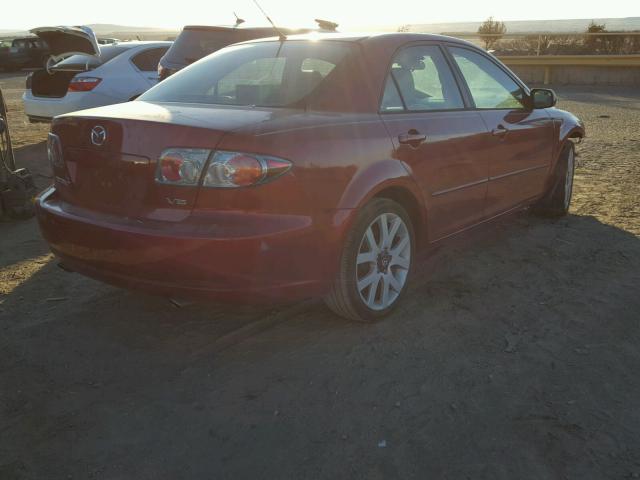 1YVHP80D465M33911 - 2006 MAZDA 6 S RED photo 4