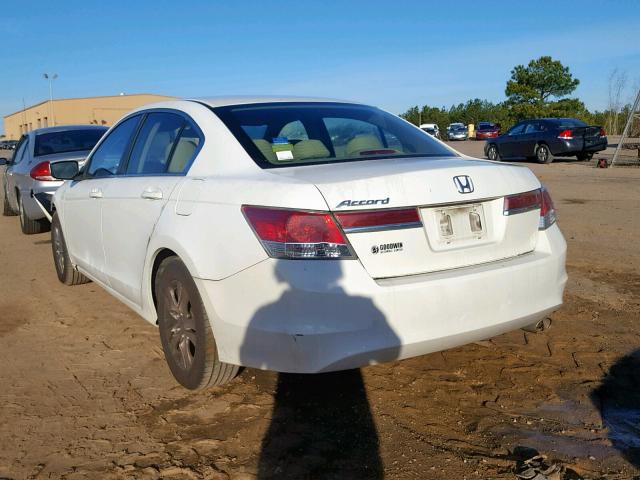 1HGCP2F43CA208548 - 2012 HONDA ACCORD LXP WHITE photo 3