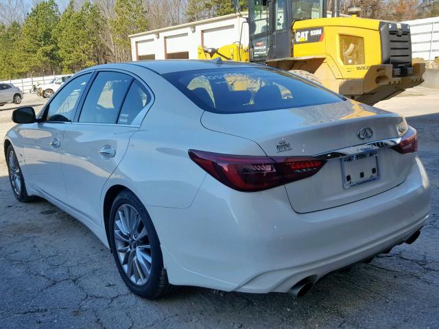 JN1EV7AP6JM351553 - 2018 INFINITI Q50 LUXE WHITE photo 3