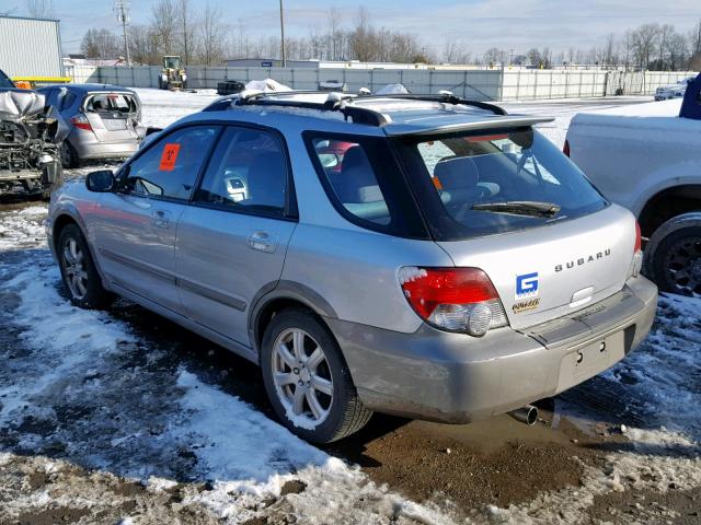 JF1GG68575H817106 - 2005 SUBARU IMPREZA OU SILVER photo 3