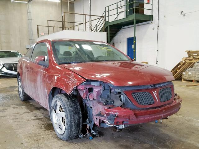 1G2AL18F887160564 - 2008 PONTIAC G5 RED photo 1