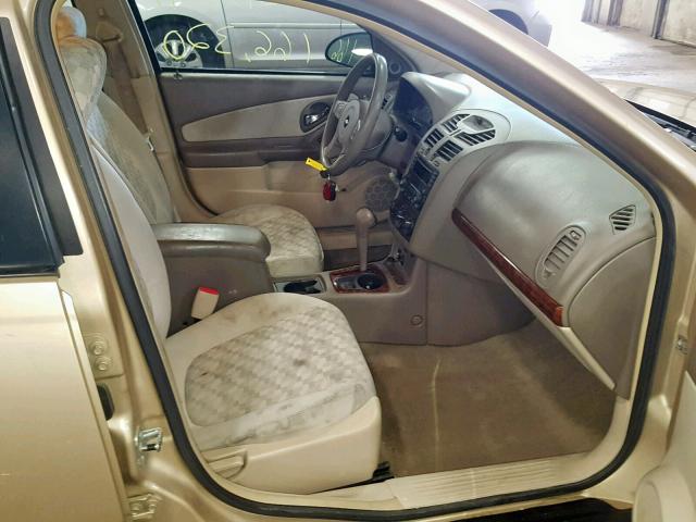1G1ZT54874F110762 - 2004 CHEVROLET MALIBU LS GOLD photo 5