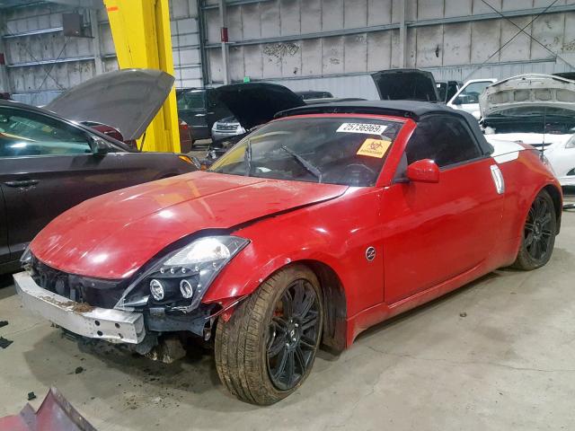 JN1AZ36A84T014134 - 2004 NISSAN 350Z ROADS RED photo 2