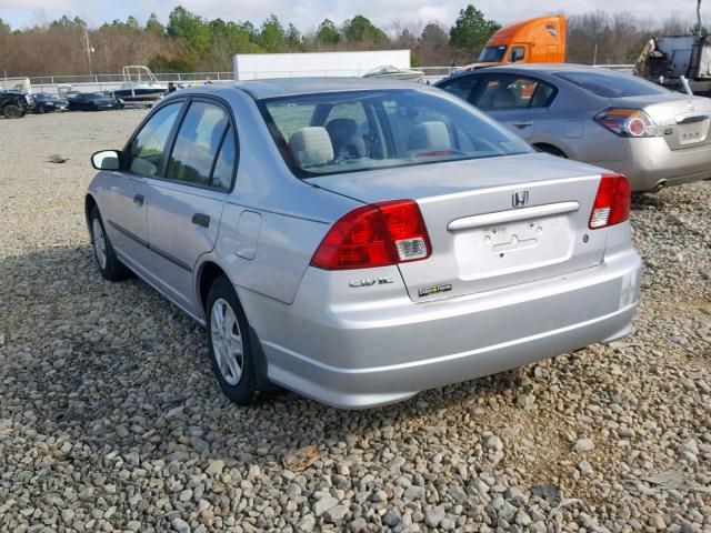 1HGES16314L004040 - 2004 HONDA CIVIC DX V SILVER photo 3