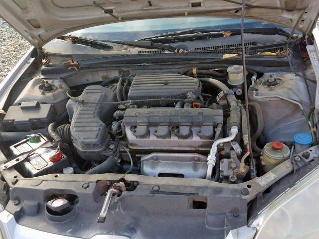 1HGES16314L004040 - 2004 HONDA CIVIC DX V SILVER photo 7