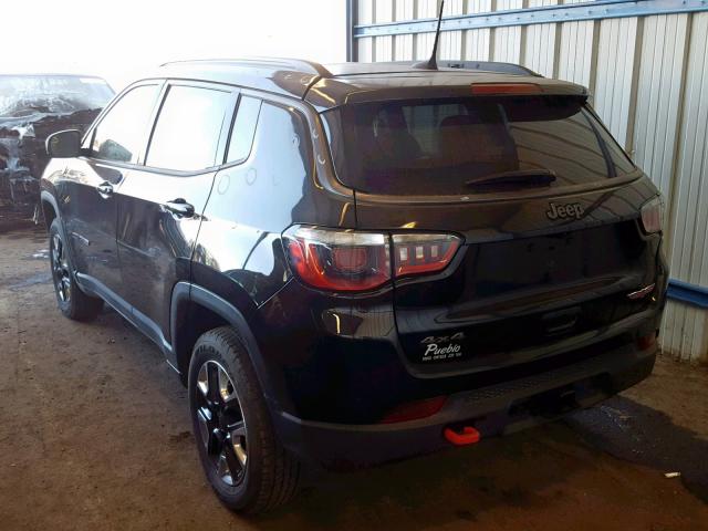 3C4NJDDB4JT101570 - 2018 JEEP COMPASS TR BLACK photo 3