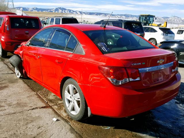 1G1P75SZ1E7264516 - 2014 CHEVROLET CRUZE RED photo 3