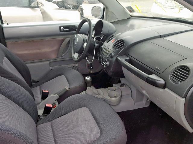 3VWBK31C95M418118 - 2005 VOLKSWAGEN NEW BEETLE ვერცხლისფერი ფოტო 5