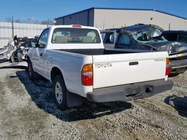 5TENL42N24Z414142 - 2004 TOYOTA TACOMA WHITE photo 3