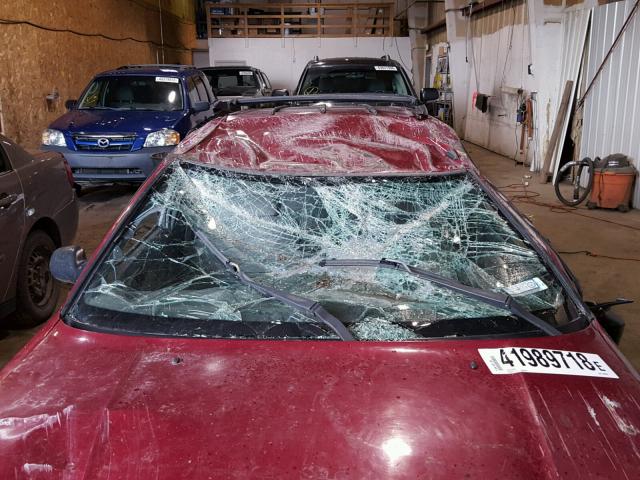 4S3BK4353V7320588 - 1997 SUBARU LEGACY L RED photo 9