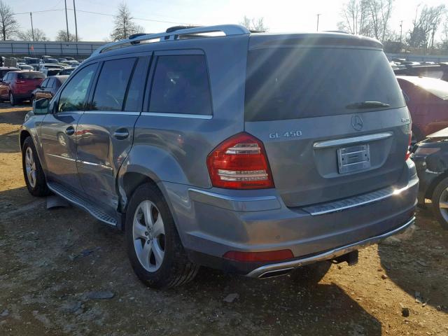 4JGBF7BE0BA703597 - 2011 MERCEDES-BENZ GL 450 4MA GRAY photo 3