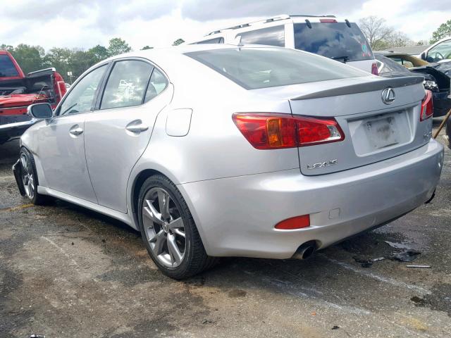 JTHBF5C2XA5126788 - 2010 LEXUS IS 250 SILVER photo 3