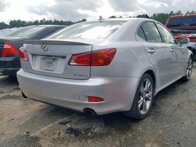 JTHBF5C2XA5126788 - 2010 LEXUS IS 250 SILVER photo 4