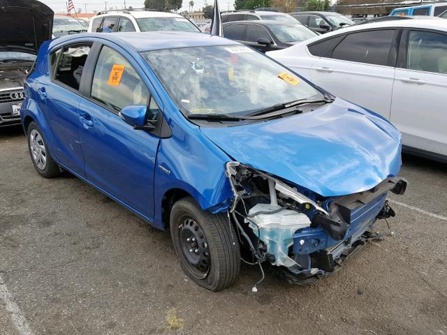 JTDKDTB33F1092309 - 2015 TOYOTA PRIUS C BLUE photo 1