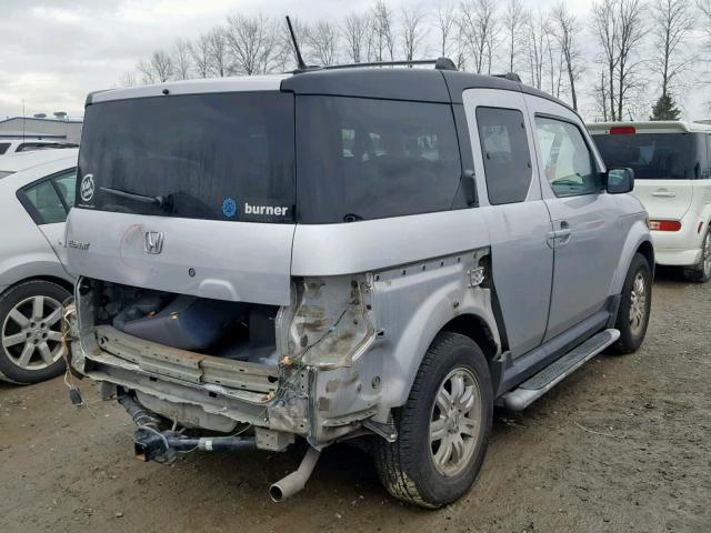 5J6YH27746L019985 - 2006 HONDA ELEMENT EX SILVER photo 4