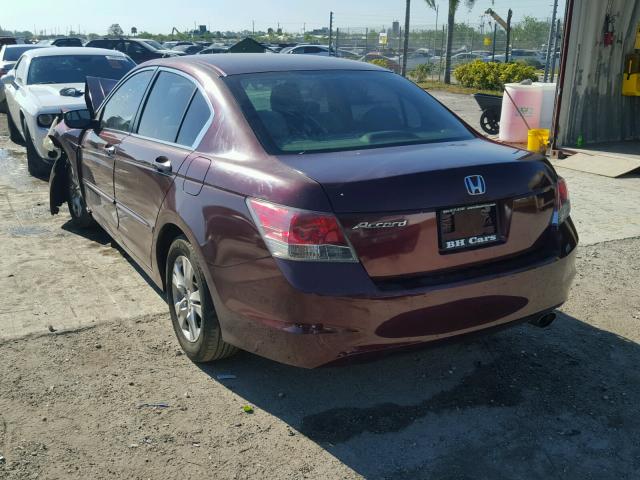 1HGCP26498A054466 - 2008 HONDA ACCORD LXP RED photo 3