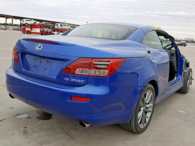 JTHFE2C28E2510059 - 2014 LEXUS IS 350 BLUE photo 4