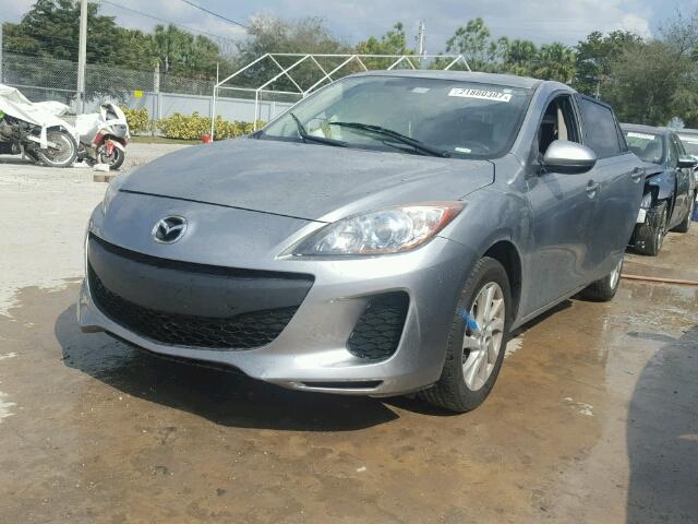 JM1BL1L77C1607963 - 2012 MAZDA 3 I SILVER photo 2