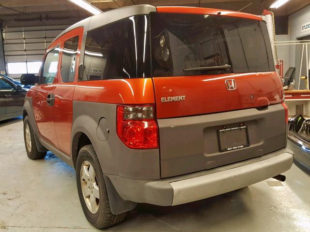 5J6YH28533L015192 - 2003 HONDA ELEMENT EX ORANGE photo 3