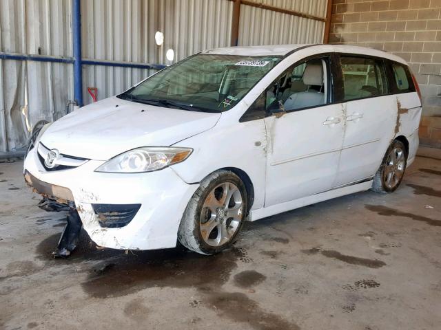 JM1CR293X90337106 - 2009 MAZDA 5 WHITE photo 2