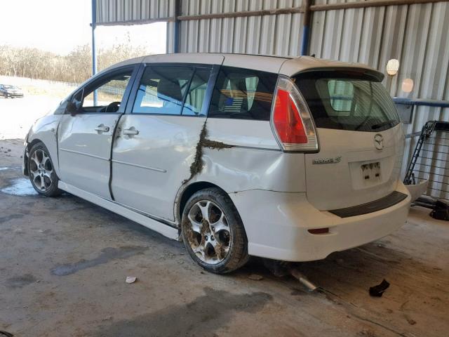 JM1CR293X90337106 - 2009 MAZDA 5 WHITE photo 3