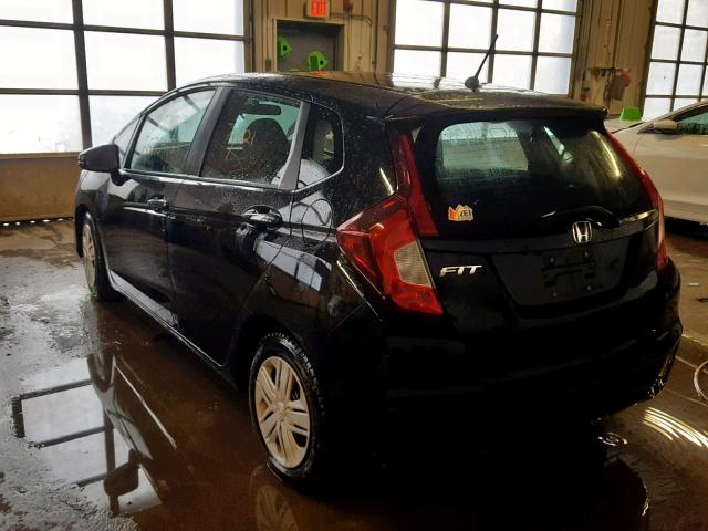 3HGGK5H42JM733244 - 2018 HONDA FIT LX BLACK photo 3