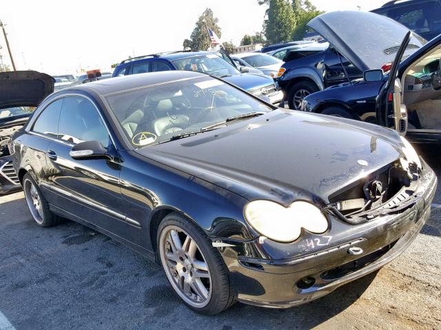 WDBTJ65J15F145193 - 2005 MERCEDES-BENZ CLK 320C BLACK photo 1