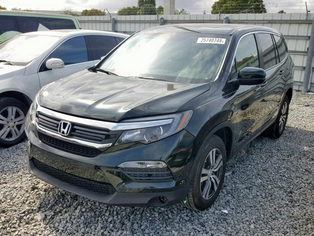 5FNYF6H55GB064406 - 2016 HONDA PILOT EXL GREEN photo 2