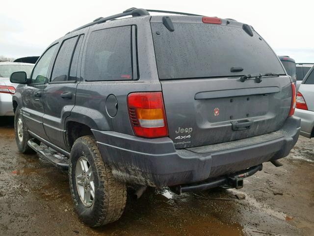 1J4GW48S03C555389 - 2003 JEEP GRAND CHER GRAY photo 3