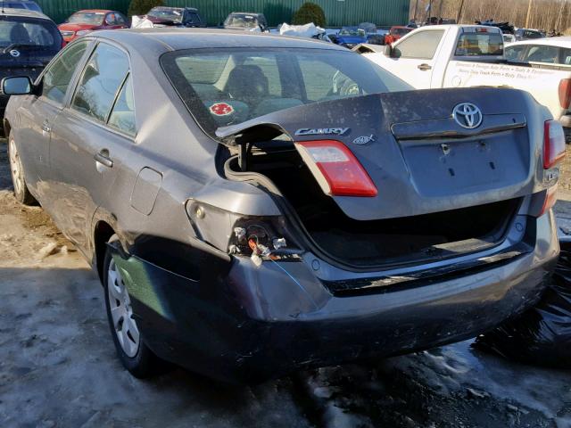 4T1BE46K98U782079 - 2008 TOYOTA CAMRY CE/L GRAY photo 3