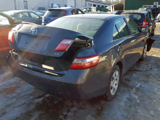 4T1BE46K98U782079 - 2008 TOYOTA CAMRY CE/L GRAY photo 4