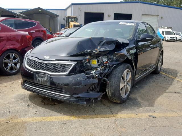 KNAGN4AD3E5068566 - 2014 KIA OPTIMA HYB BLACK photo 2