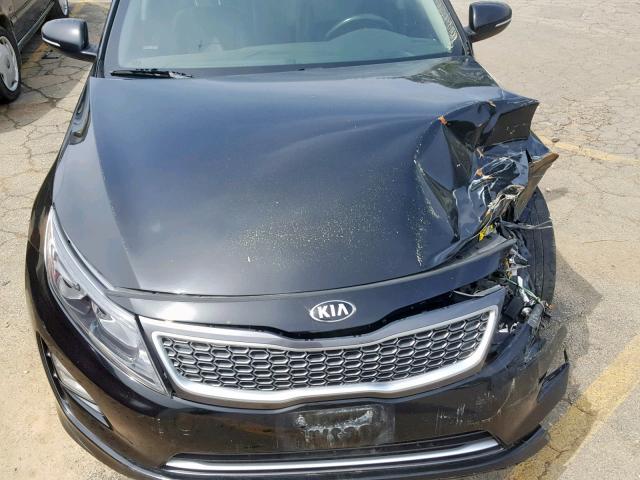 KNAGN4AD3E5068566 - 2014 KIA OPTIMA HYB BLACK photo 7