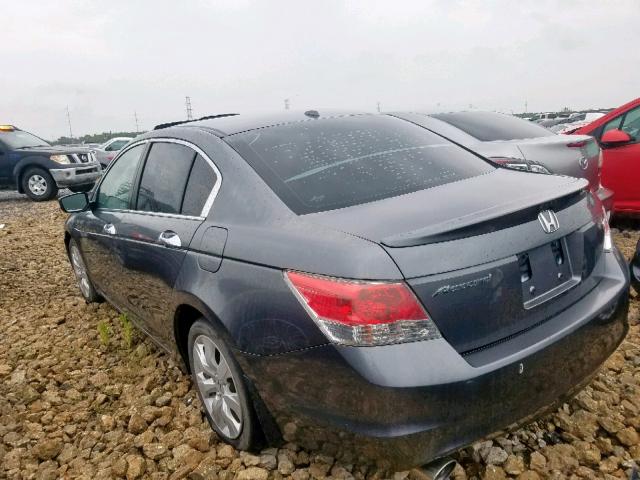 1HGCP36848A075055 - 2008 HONDA ACCORD EXL GRAY photo 3