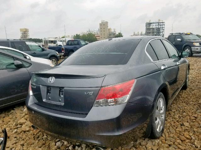 1HGCP36848A075055 - 2008 HONDA ACCORD EXL GRAY photo 4