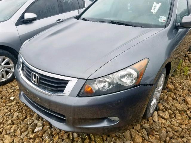 1HGCP36848A075055 - 2008 HONDA ACCORD EXL GRAY photo 9