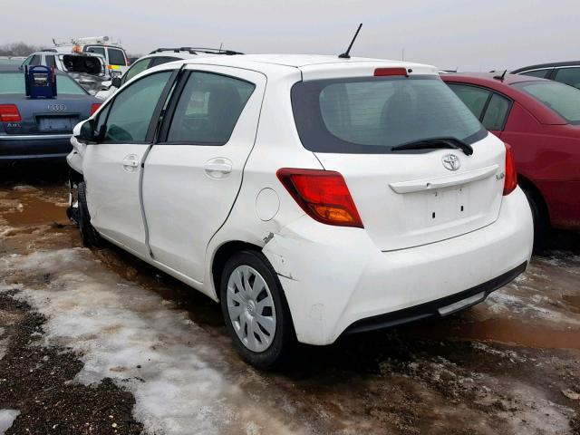 VNKKTUD33GA065741 - 2016 TOYOTA YARIS L WHITE photo 3